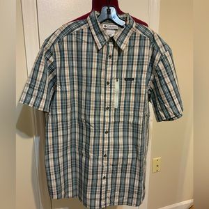 Like New Columbia Sportswear Plaid Short Sleeves Button Up Shirt Men’s
